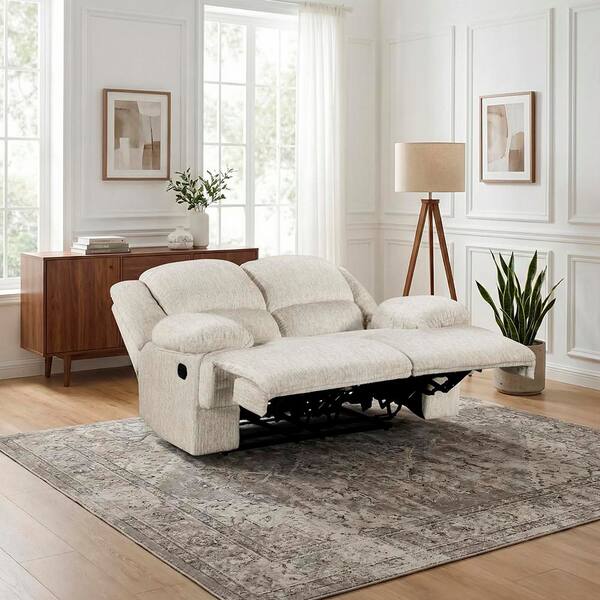 Lazzara Vortex 69 in W Microfiber Fabric 2-Seater Manual Double