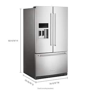 26.8 cu. ft. French Door Refrigerator in Stainless Steel with PrintShield Finish