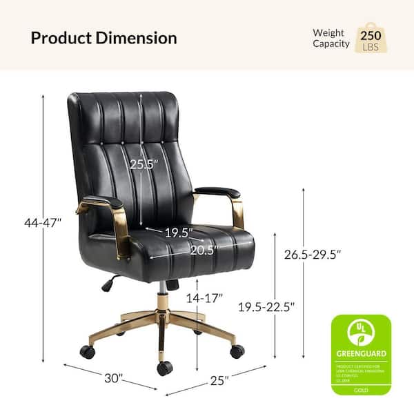 JAYDEN CREATION Costante Black Mid-Century Modern Leather JAYDEN CREATION Costante Black Mid-Century Modern Leather
