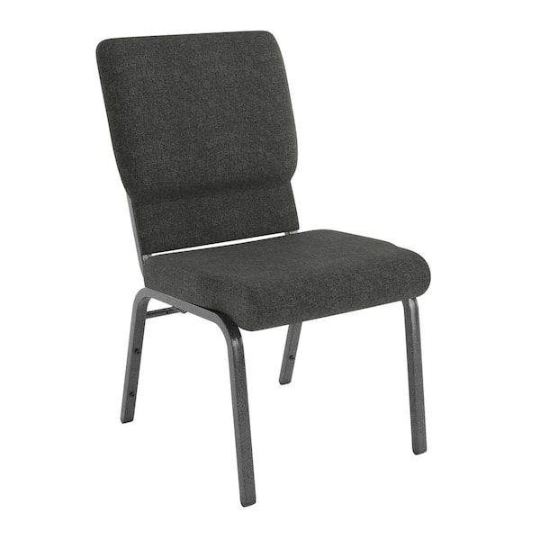Fabric Stackable Chair in Dark Gray