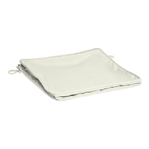 ARDEN SELECTIONS ProFoam 18 in. x 18 in. Outdoor Dining Seat Cushion Cover in Sand Cream