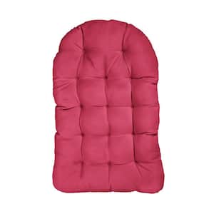 27 x 44 Sunbrella Egg Chair Cushion in Canvas Hot Pink