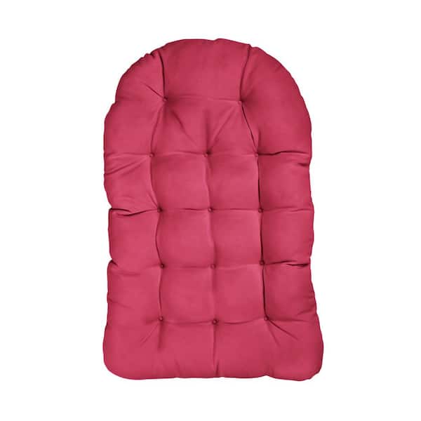 SORRA HOME 27 x 44 Sunbrella Egg Chair Cushion in Canvas Hot Pink