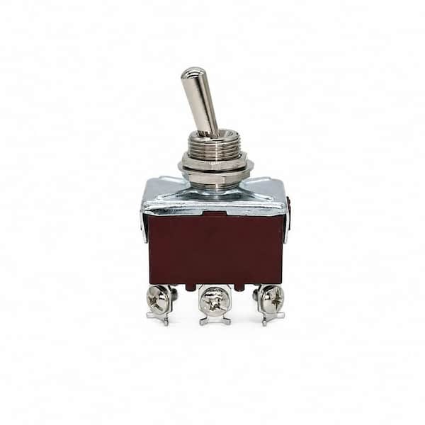 20 Amp Double-Pole Toggle Switch Silver 1-Pack NHE-DTS-1