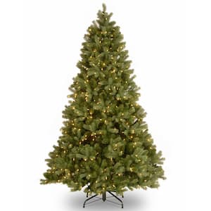7 ft. Feel Real Downswept Douglas Fir Hinged Tree with 700 Clear Lights