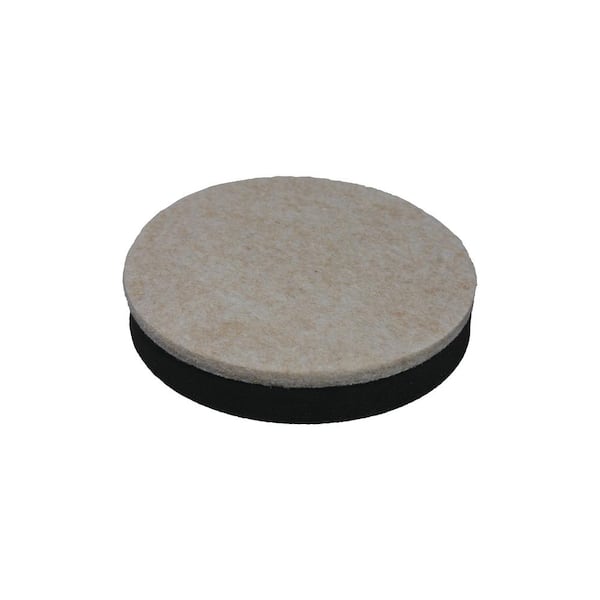 Shepherd Hardware 9407 3-1/2-Inch Reusable,Round Felt Furniture Slider Pads 