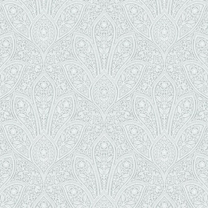 Distressed Paisley Vinyl Roll Wallpaper (Covers 55 sq. ft.)