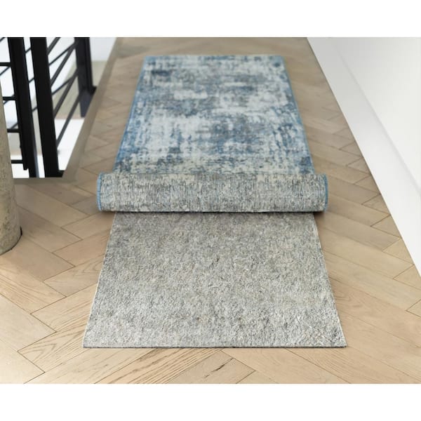 Superior Lima Non-Slip Floor Protector Felt Rubber Indoor Area Rug Pad - Neutral Grey - 12' x 18