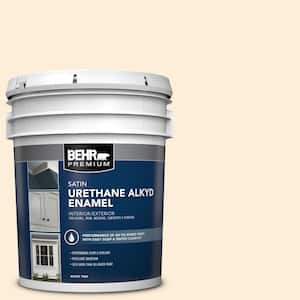 5 gal. #70 Linen White Urethane Alkyd Satin Enamel Interior/Exterior Paint