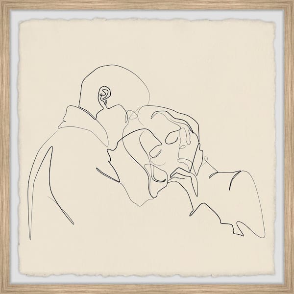 Unbranded "I've Got You" by Marmont Hill Framed People Art Print 32 in. x 32 in.