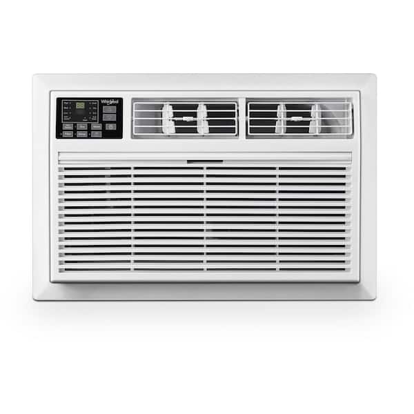 8,000 BTU Through-the-Wall AC and Heater w/ Remote Control Heat/Cools Rooms up to 350 Sq. ft Digital Display Timer White WHAT081-HAW - The