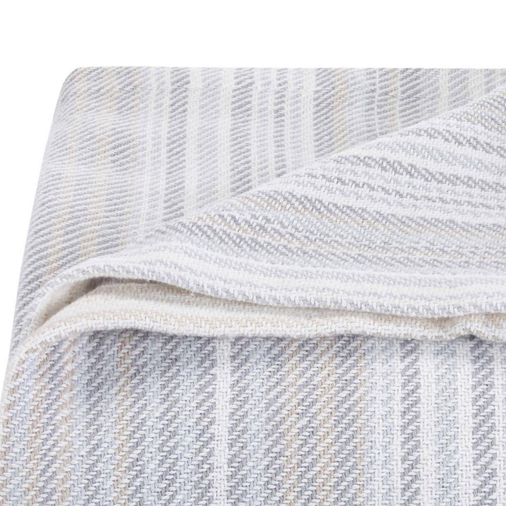 King Dune Cotton Reversible Striped Blanket
