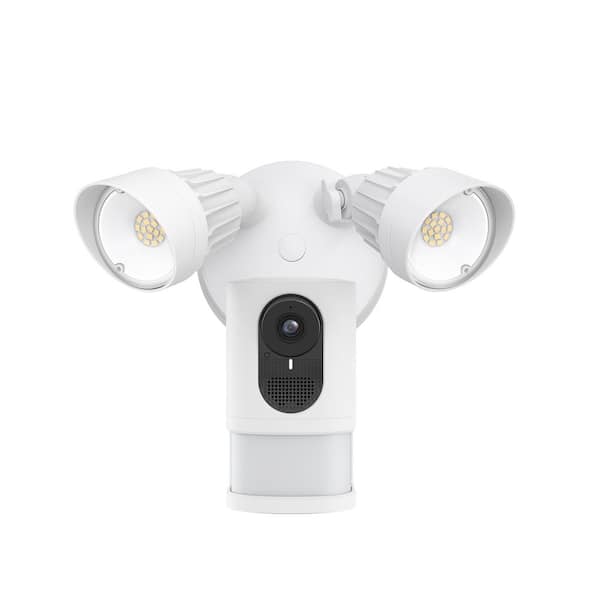 eufy Security Floodlight Cam 2K Wired Outdoor Surveillance Camera - White