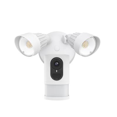 Security Floodlight Cam 2k, White