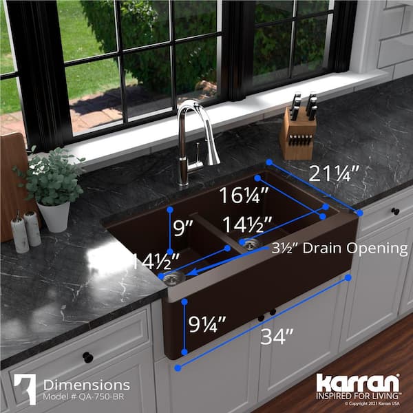 Have a question about Karran Farmhouse Apron Front Quartz/Granite