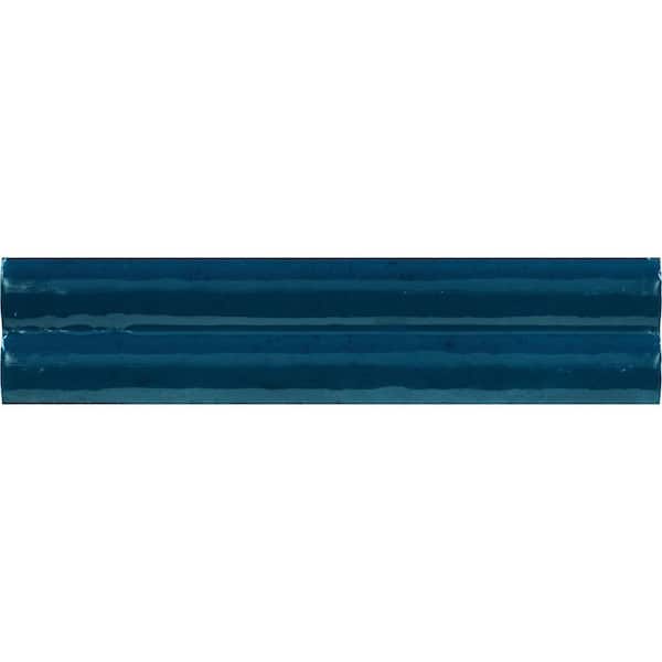 Daltile Remedy Oasis 2 in. x 10 in. Glossy Porcelain Fluted Wall