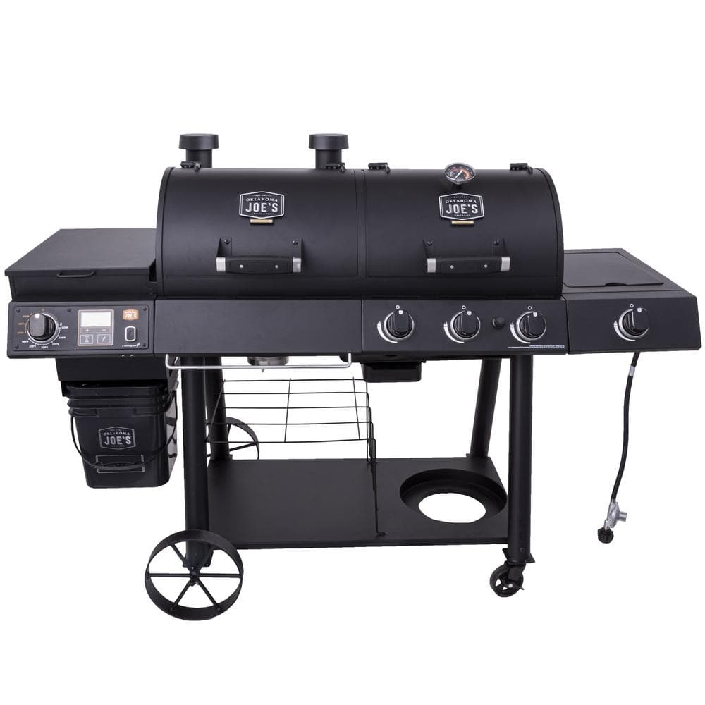 The smoker, griddle grill combo with skillet