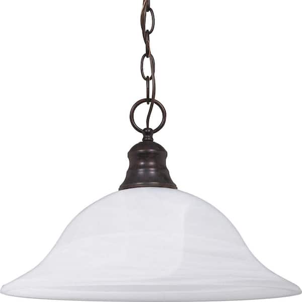 1-Light Old Bronze Dome Pendant