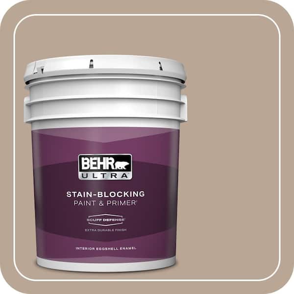 BEHR ULTRA 5 gal. #BXC-43 Desert Sandstorm Extra Durable Eggshell Enamel Interior Paint & Primer