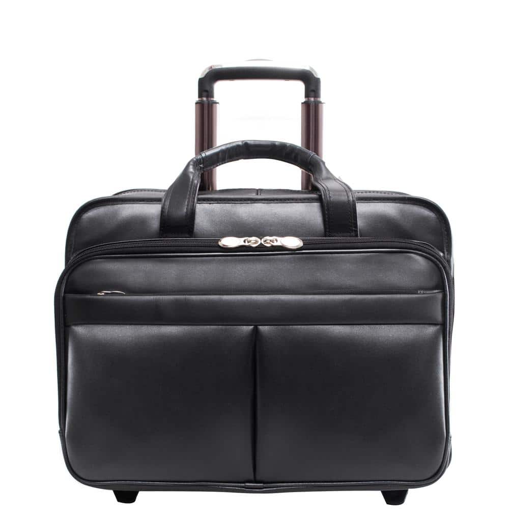  McKlein Davis, Top Grain Cowhide Leather, 15 Horizontal  Wheeled Ladies' Laptop/Computer & Tablet Business Briefcase/Rolling  Overnight Travel Bag, Removable Trolley case : McKlein: Electronics