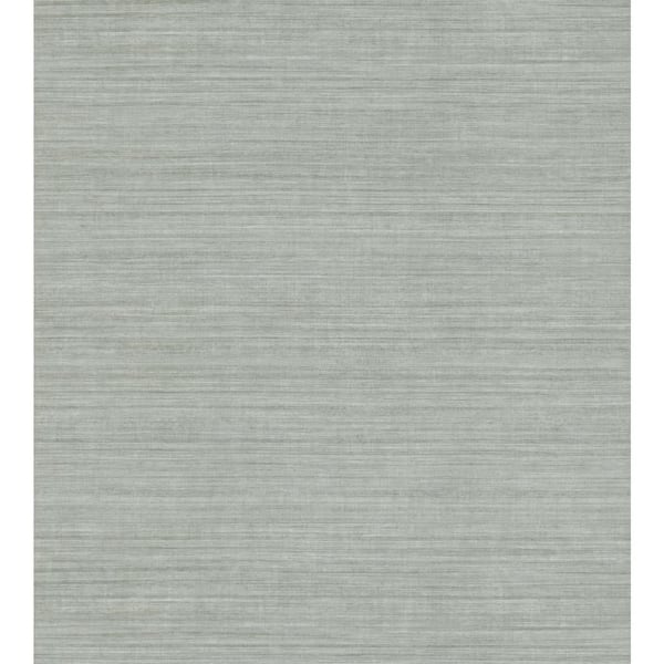 York Wallcoverings Grey Silk Elegance Paper Wallpaper Matte, 27 in. x 27 ft.
