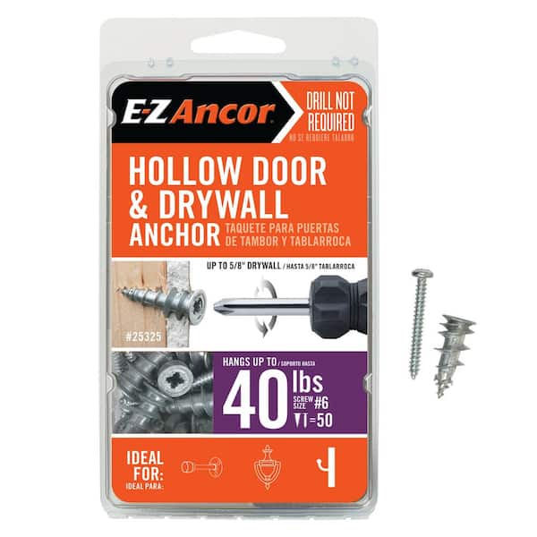 E-Z Ancor Stud Solver 40 lbs. Drywall and Stud Anchors (50-Pack)