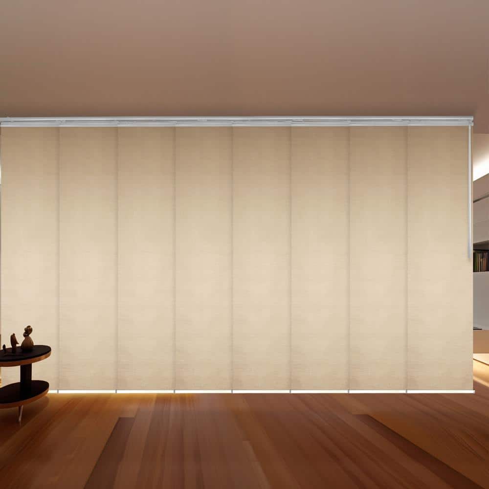 Linen 130 in. - 175 in. W x 116 in. L Adjustable 8-Panel White Double Rail Panel Track with 23.5 in. Slates price history on PriceWatchPro