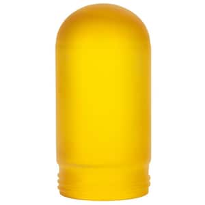 3 in. Outdoor Yellow Frosted Glass Shade Replacement for Weather Tight Vapor Proof Fixture