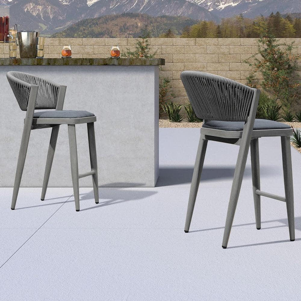 The range 2024 grey bar stools