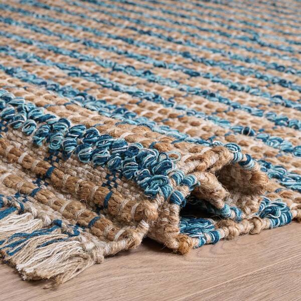 CNBLUE ヨンファ カーペット SAFAVIEH Cape Cod 4 ft. x 6 ft. Turquoise/Natural Plaid Area Rug