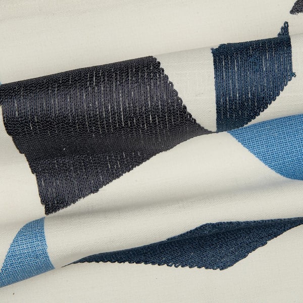 Indigo And Ivory Geometric Throw Pillow Indigo And Ivory Geometric Throw Pillow