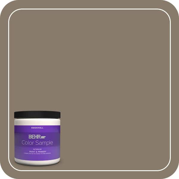 BEHR PREMIUM PLUS 8 oz. #PPU7-24A Hiking Trail Eggshell Enamel Interior Paint and Primer Color Sample
