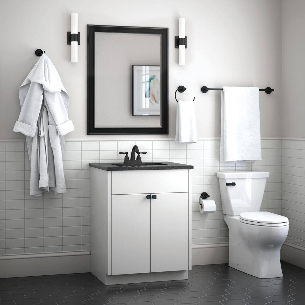 Matte Black Zinc Wall Mounted Euro Style Toilet Paper Holder