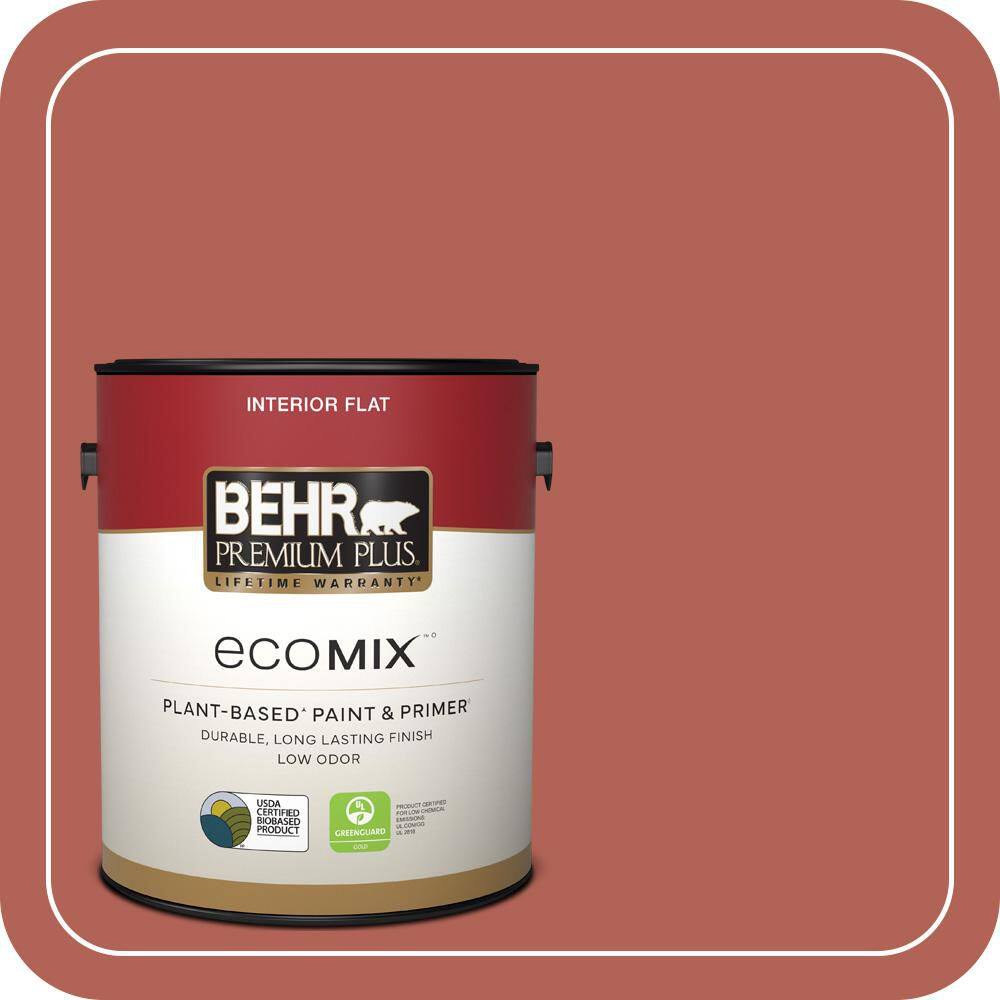 1 gal. #QE-04 Chimayo Red Flat EcoMix Plant-Based Interior Paint & Primer price history on PriceWatchPro