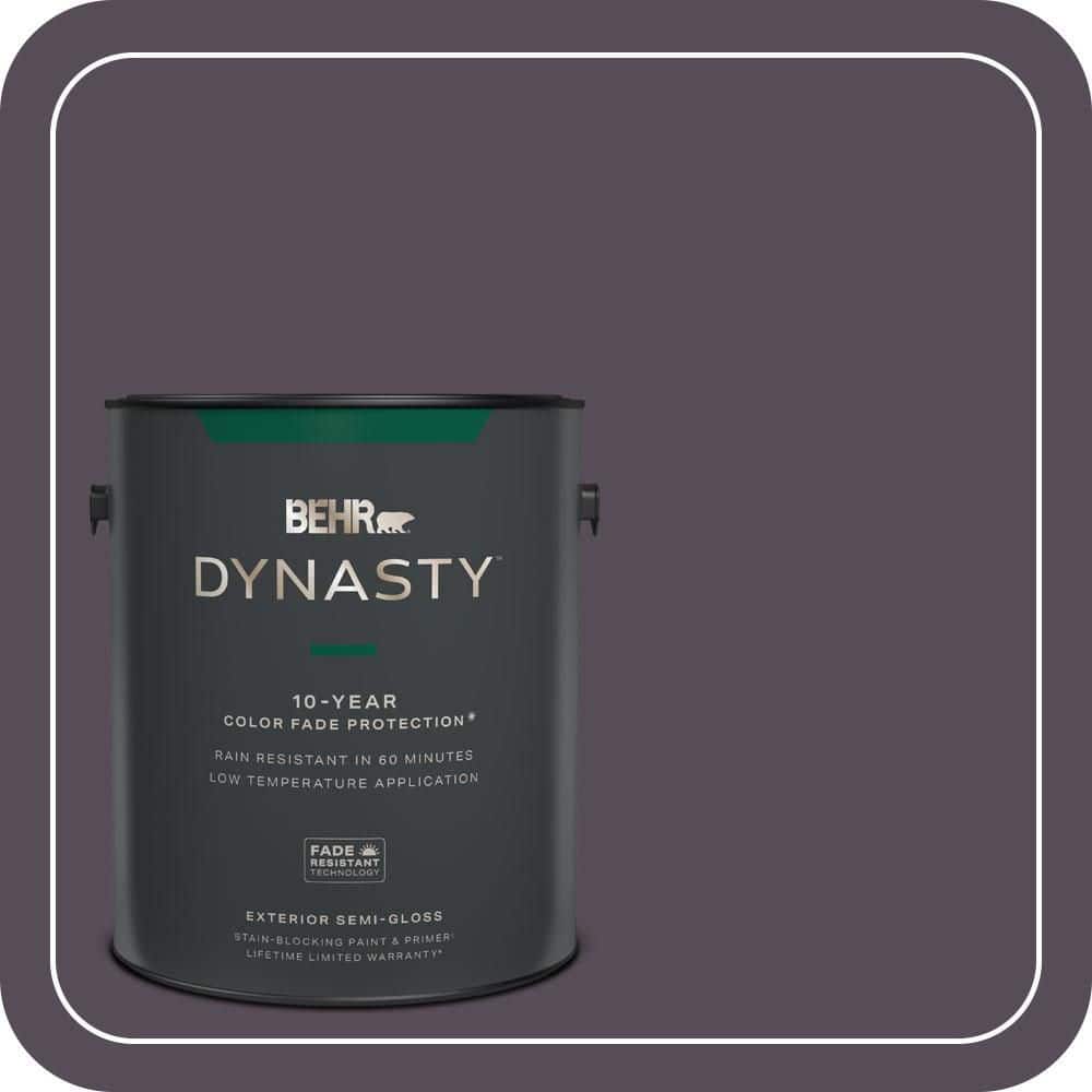 1 gal. #670F-7 Blackberry Wine Semi-Gloss Exterior Stain-Blocking Paint & Primer price history on PriceWatchPro