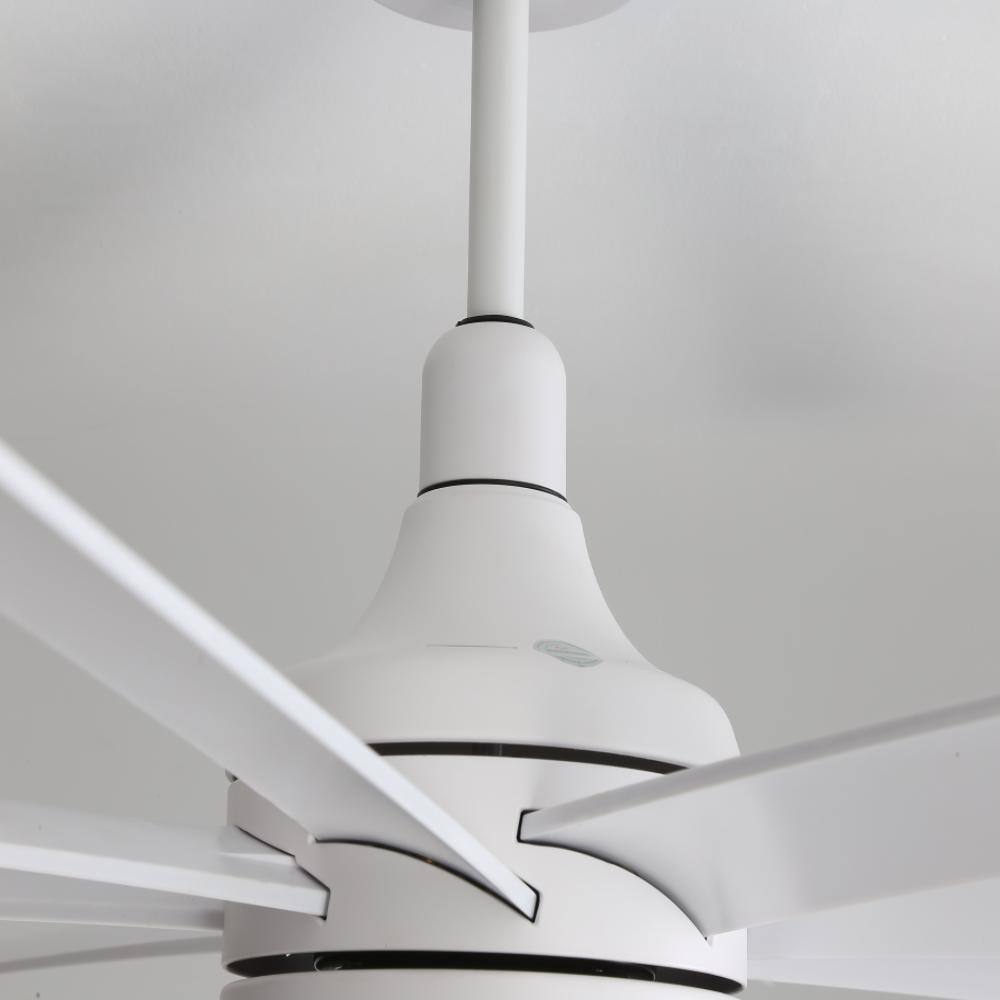65 in. Indoor/Covered Outdoor Black 6-Speed Downrod Ceiling Fan without Light with Remote Control Included price history on PriceWatchPro