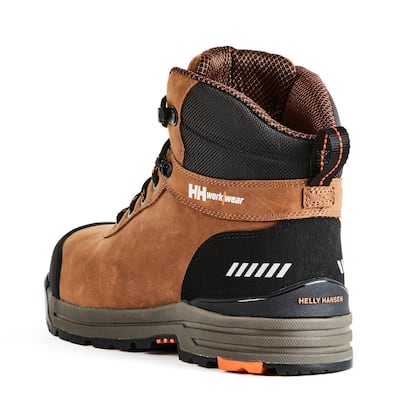 Men's Lehigh 6 in. Slip Resistant Work Boots - Composite Toe - Brown/Orange Size 11(M)