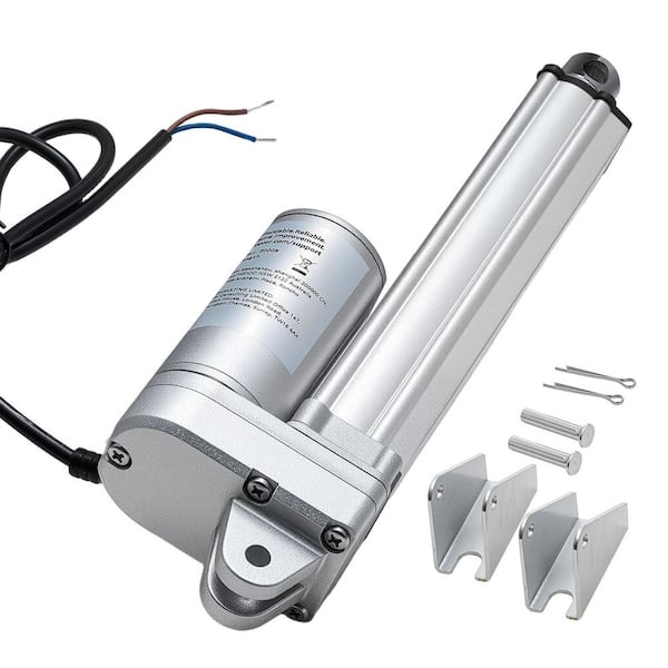 12V Linear Actuator,6In. IP65 Waterproof Linear Actuator, 675lb./3000N 0.2in./s Motion Actuators with Mounting Brackets