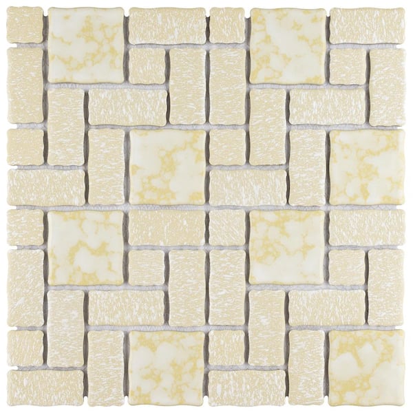 Academy Gold 11-3/4 in. x 11-3/4 in. Porcelain Mosaic Tile (9.8 sq.  ft./Case)