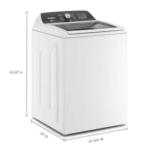 4.7 - 4.8 cu. ft. Top Load Washer with 2 in 1 Removable Agitator in White