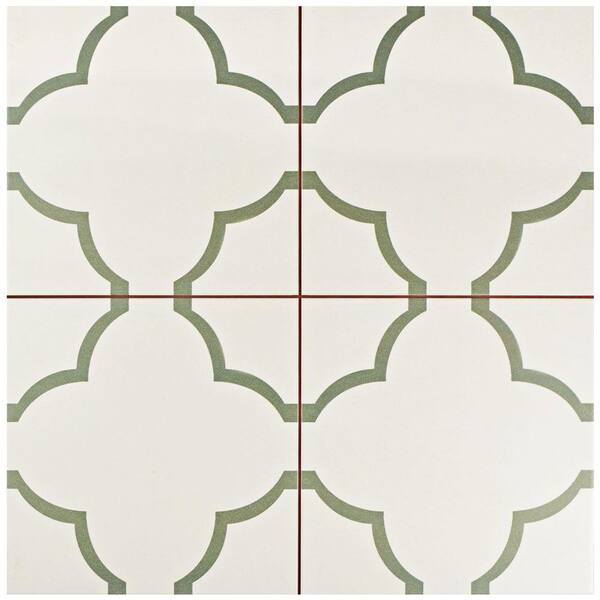 Merola Tile Nuvola Olive 17-5/8 in. x 17-5/8 in. Ceramic Floor and Wall Tile (11.02 sq. ft. / case)
