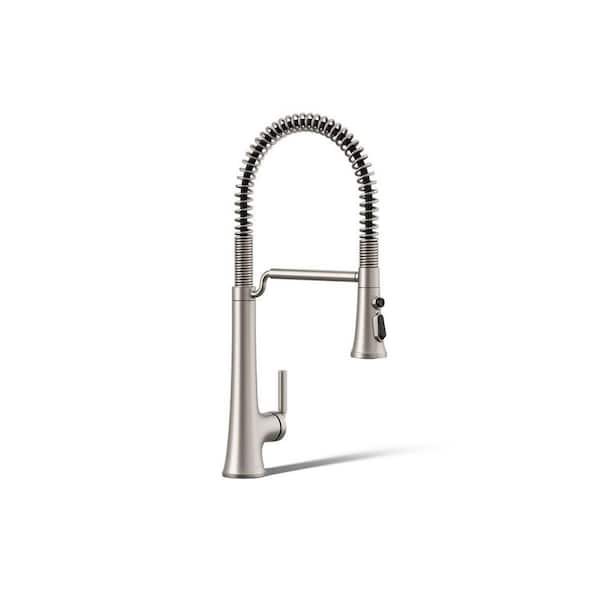Tone Single Handle Pull Down Sprayer Kitchen Faucet in Vibrant Stainless