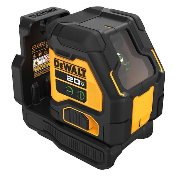 DEWALT - 20V 180 ft. Green Self-Leveling Cross-Line Laser Level and Construction Tripod for Laser Level