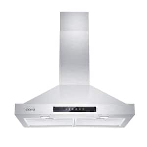 30 in. 760m3/h Convertible Wall Mounted Range Hood in Stainless Steel