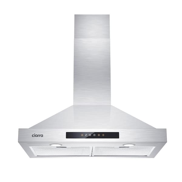 JEREMY CASS 30 in. 760m3/h Convertible Wall Mounted Range Hood in Stainless Steel