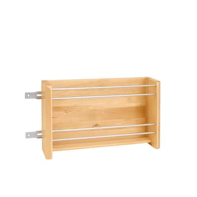 Rev-A-Shelf 7-7/8 Inch Width 2 Shelf Kitchen Cabinet Door Storage Set with  Mounting Hardware, Almond, Min. Cabinet Opening: 9W x 4-3/8D x 3-3/4H  6232-08-15-52