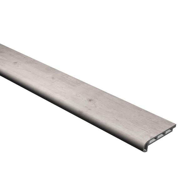 CALI Vinyl Pro with Mute Step Gray Ash 3/4 in. T x 2-1/16 in. W x 72-13/16 in. L Flush Stair Nose Molding
