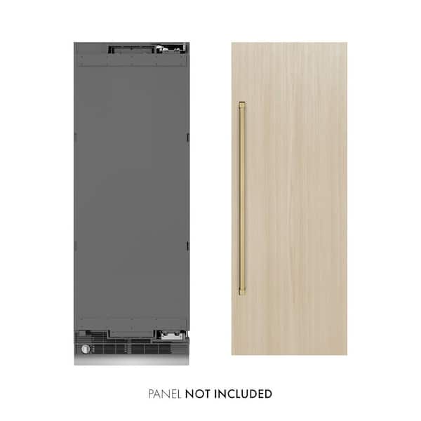30 in. 16.7 cu. ft. Panel Ready Freezerless Column Refrigerator with Graphite Gray Interior and Champagne Bronze Accents