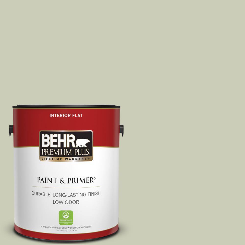 BEHR PREMIUM PLUS 1 gal. S3802 Morning Zen Flat Low Odor Interior