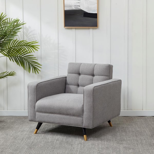 SAFAVIEH Bradson Light Grey/Black Accent Chair